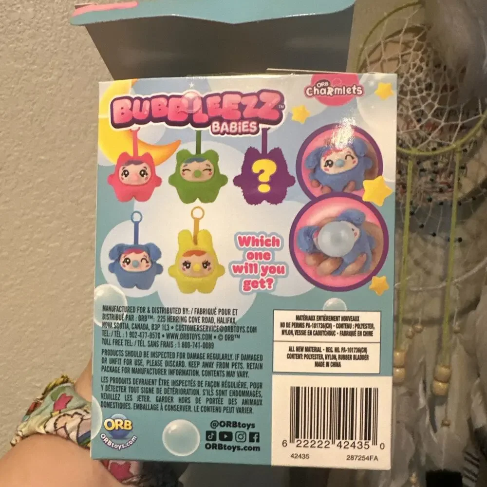 ORB Charmlets BOUNCING BABY BUBBLEEZZ BLOW BIG BUBBLES! NEW!